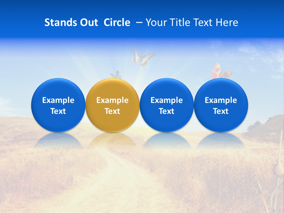 Sunset Farm Plant PowerPoint Template