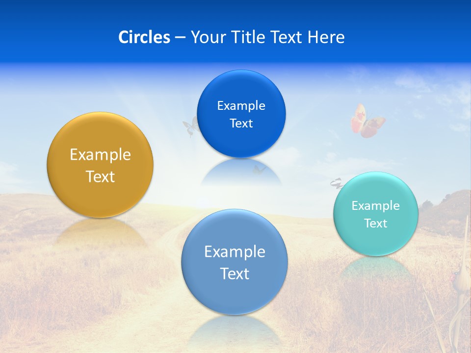 Sunset Farm Plant PowerPoint Template