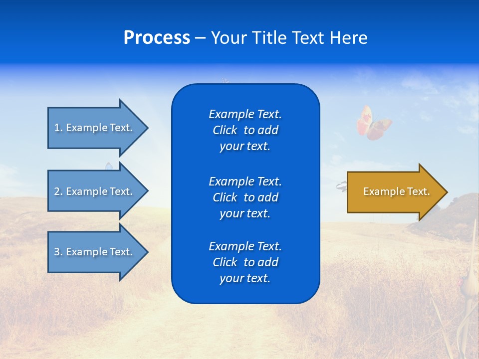 Sunset Farm Plant PowerPoint Template