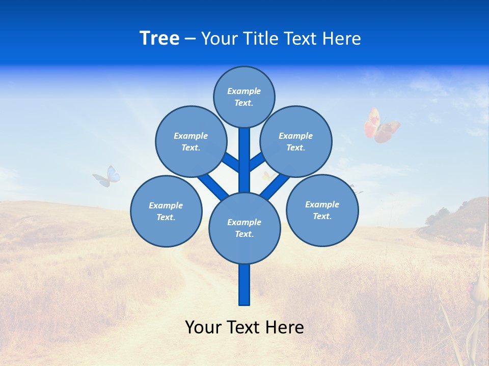 Sunset Farm Plant PowerPoint Template