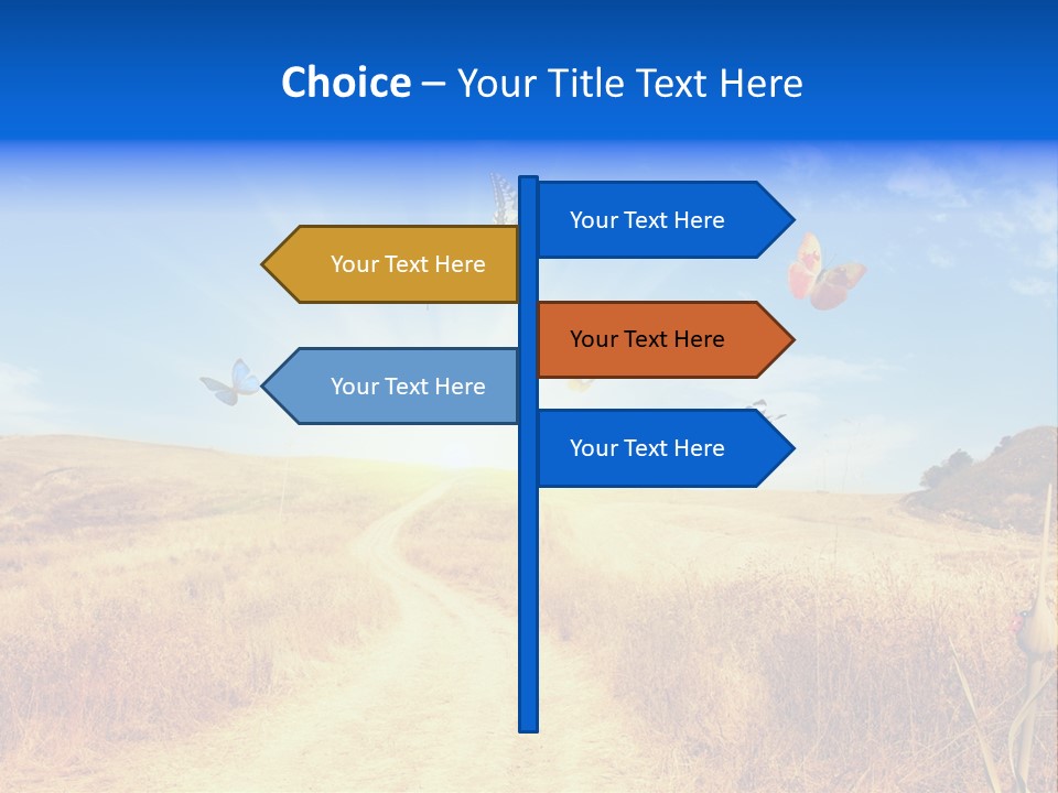 Sunset Farm Plant PowerPoint Template