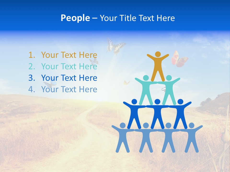 Sunset Farm Plant PowerPoint Template