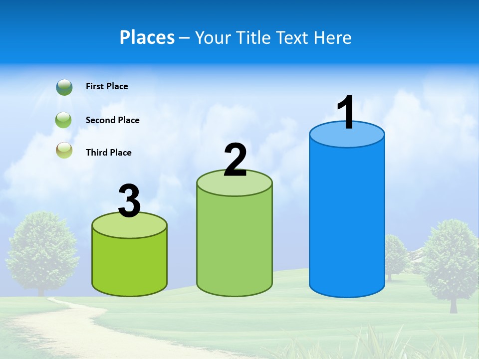 Cloudscape Nature Empty PowerPoint Template