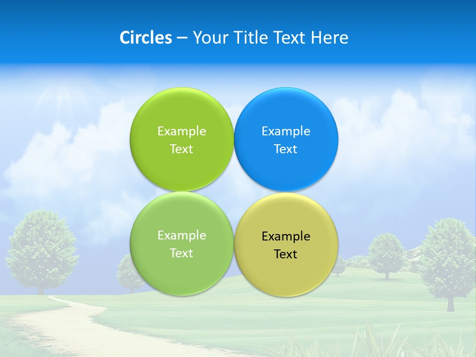 Cloudscape Nature Empty PowerPoint Template