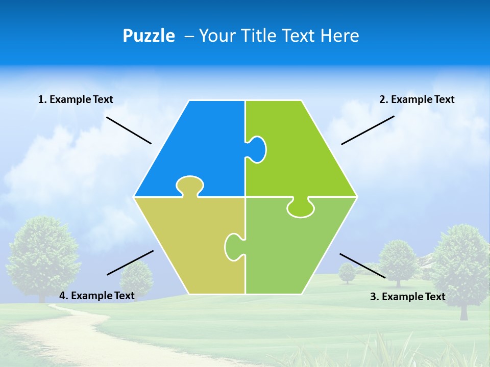 Cloudscape Nature Empty PowerPoint Template