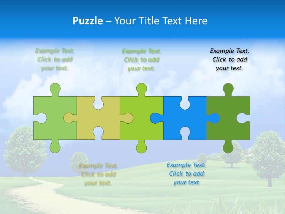 Cloudscape Nature Empty PowerPoint Template