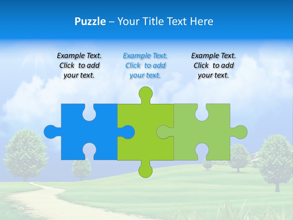 Cloudscape Nature Empty PowerPoint Template
