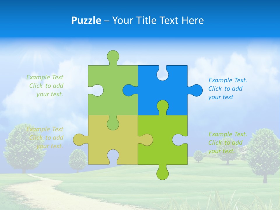 Cloudscape Nature Empty PowerPoint Template
