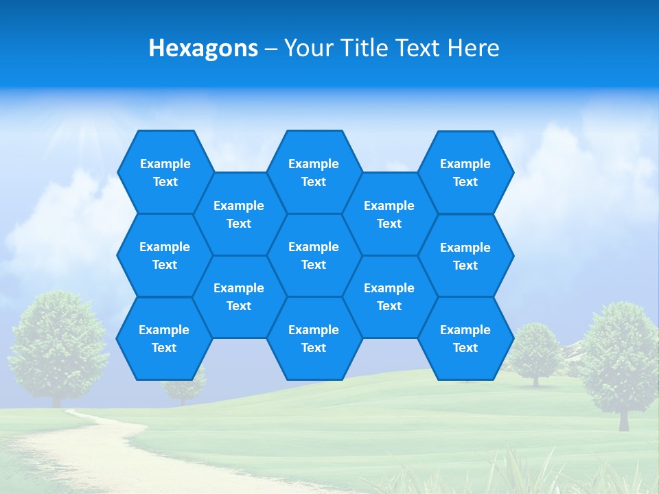 Cloudscape Nature Empty PowerPoint Template