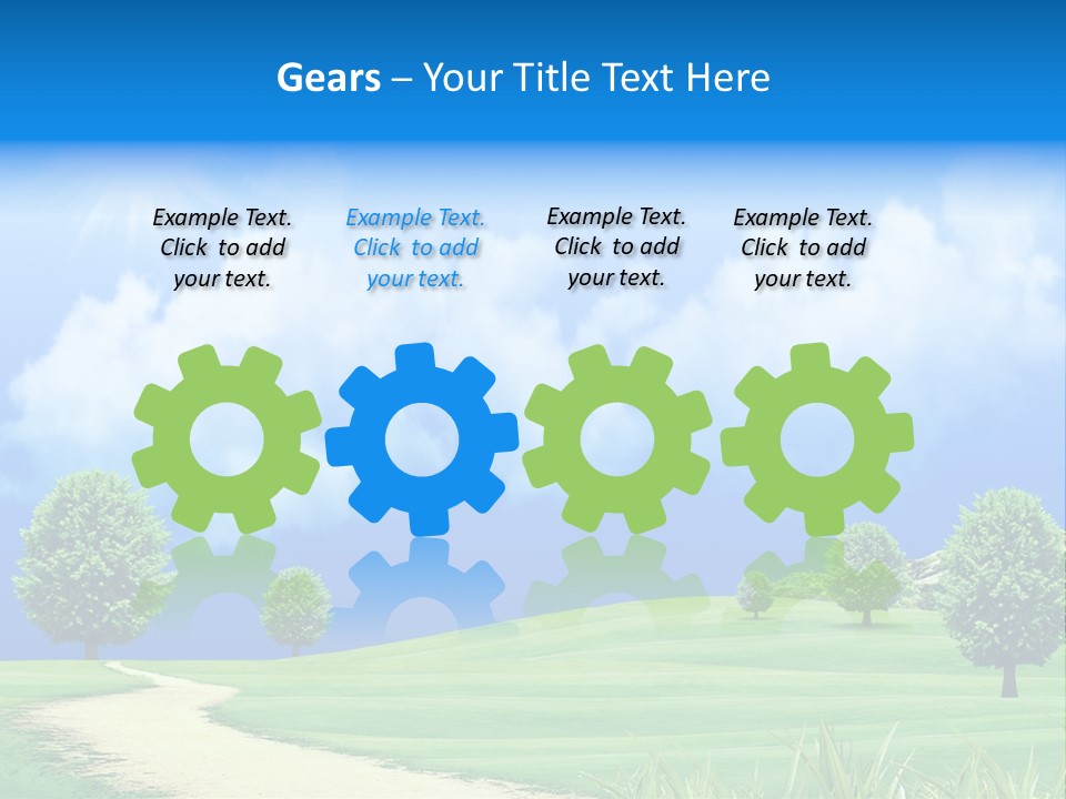 Cloudscape Nature Empty PowerPoint Template