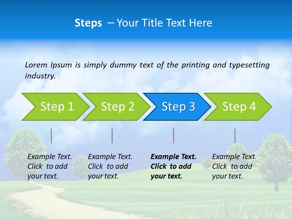 Cloudscape Nature Empty PowerPoint Template