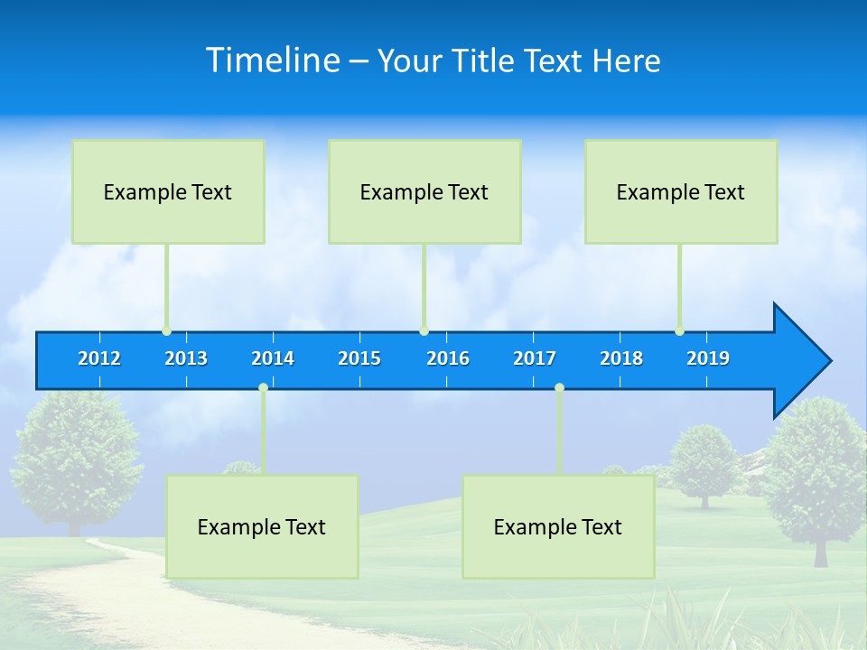 Cloudscape Nature Empty PowerPoint Template