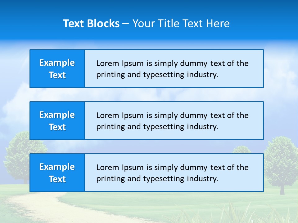 Cloudscape Nature Empty PowerPoint Template
