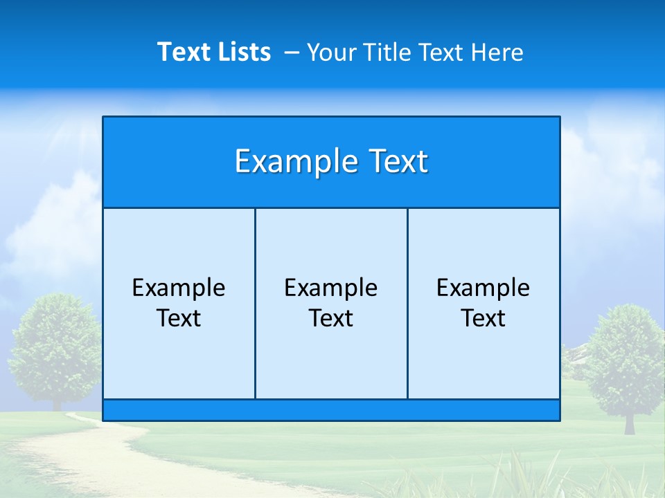 Cloudscape Nature Empty PowerPoint Template
