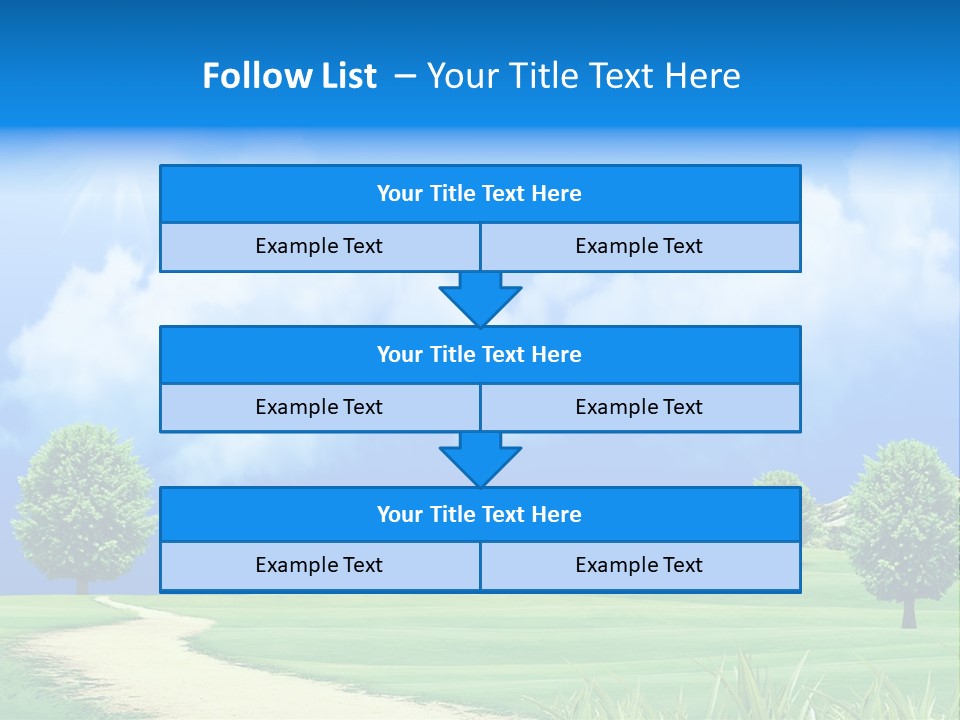 Cloudscape Nature Empty PowerPoint Template