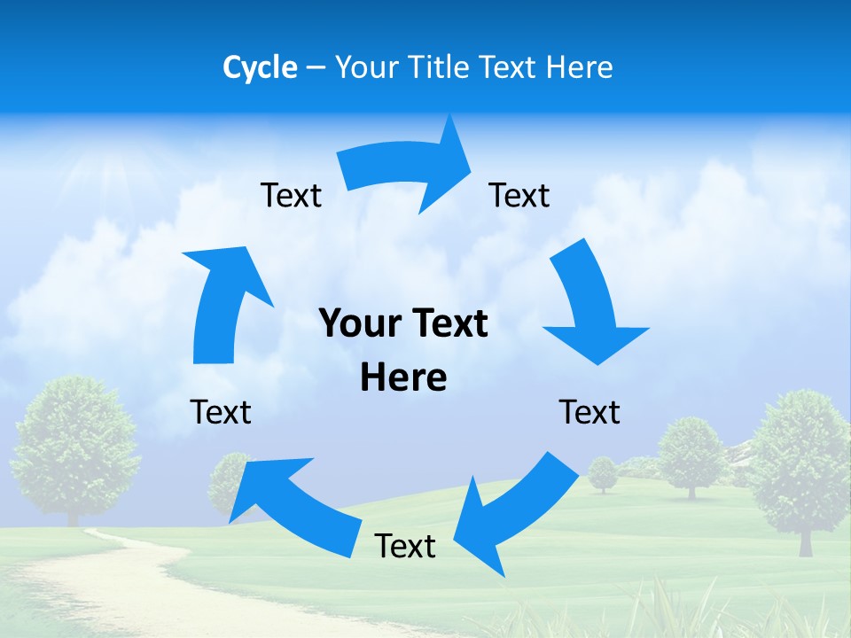 Cloudscape Nature Empty PowerPoint Template