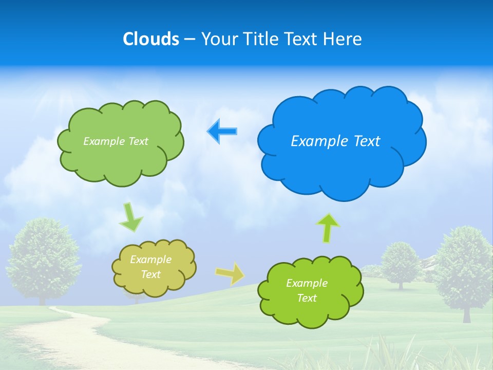 Cloudscape Nature Empty PowerPoint Template