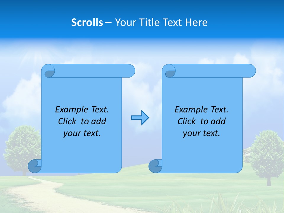 Cloudscape Nature Empty PowerPoint Template