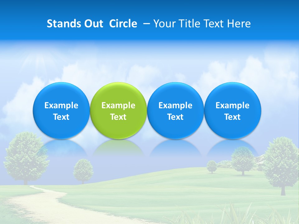 Cloudscape Nature Empty PowerPoint Template