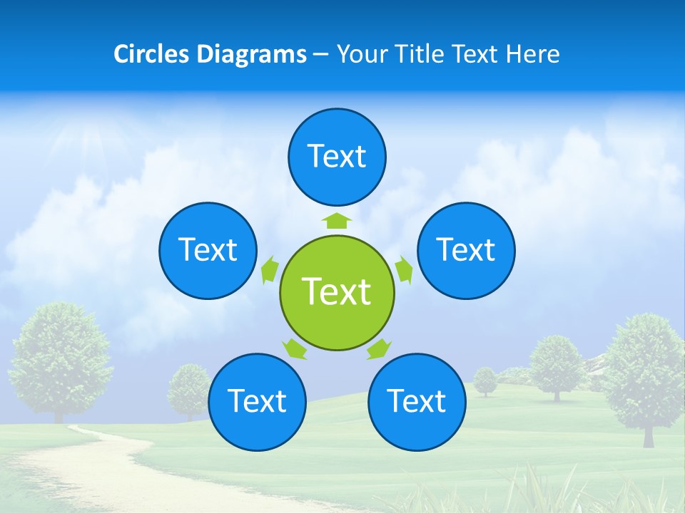 Cloudscape Nature Empty PowerPoint Template