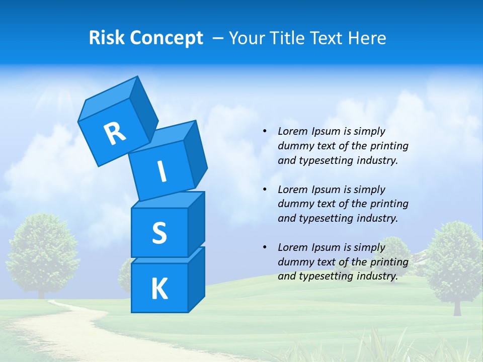 Cloudscape Nature Empty PowerPoint Template