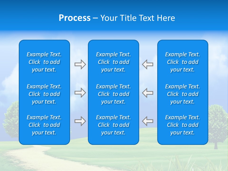 Cloudscape Nature Empty PowerPoint Template
