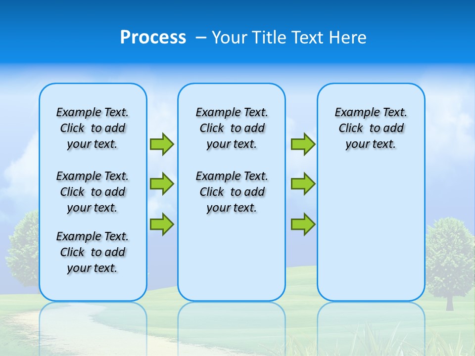 Cloudscape Nature Empty PowerPoint Template