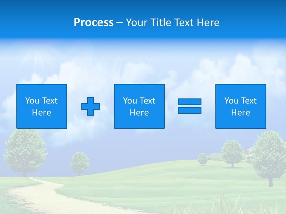Cloudscape Nature Empty PowerPoint Template