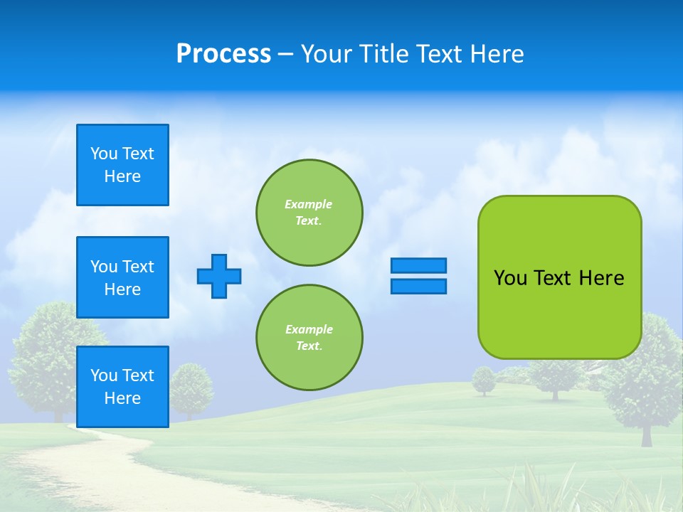 Cloudscape Nature Empty PowerPoint Template