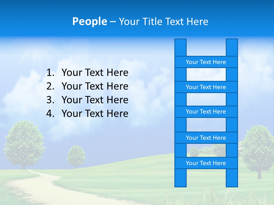 Cloudscape Nature Empty PowerPoint Template