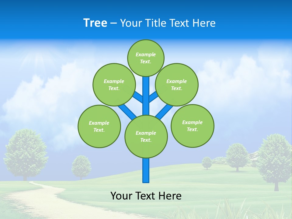 Cloudscape Nature Empty PowerPoint Template