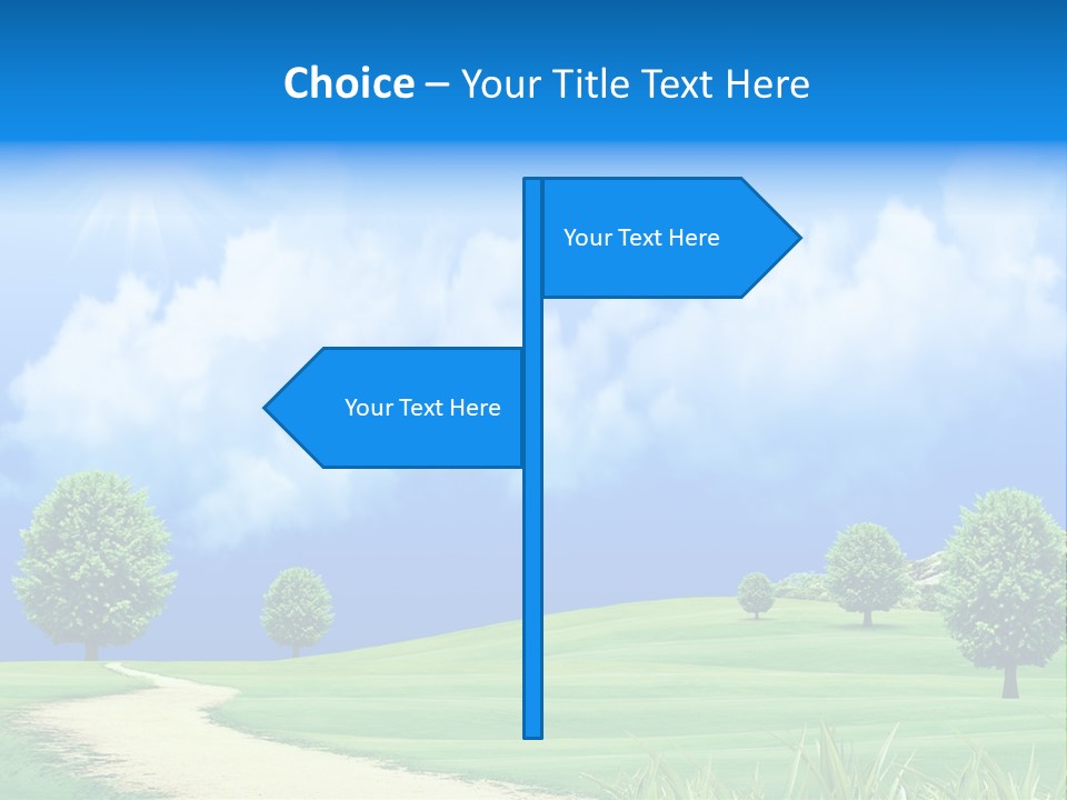 Cloudscape Nature Empty PowerPoint Template