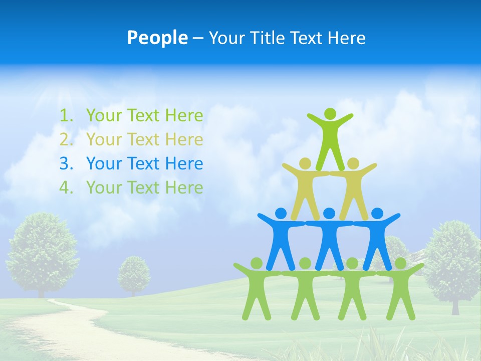 Cloudscape Nature Empty PowerPoint Template