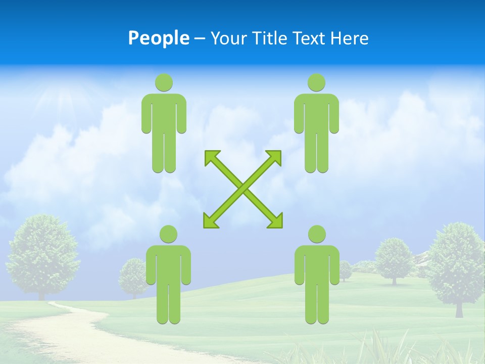 Cloudscape Nature Empty PowerPoint Template