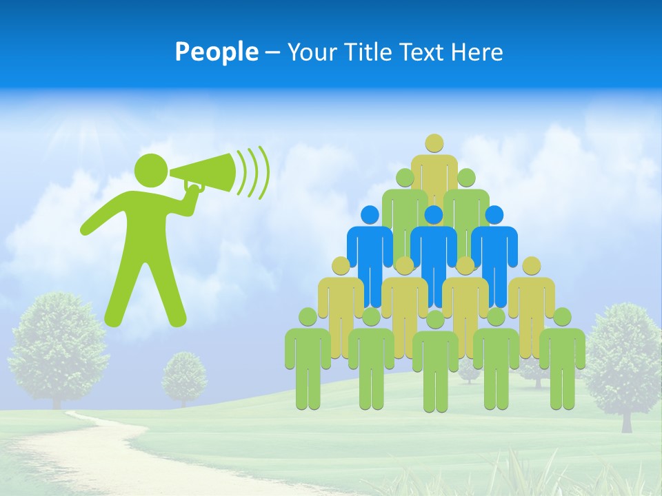 Cloudscape Nature Empty PowerPoint Template