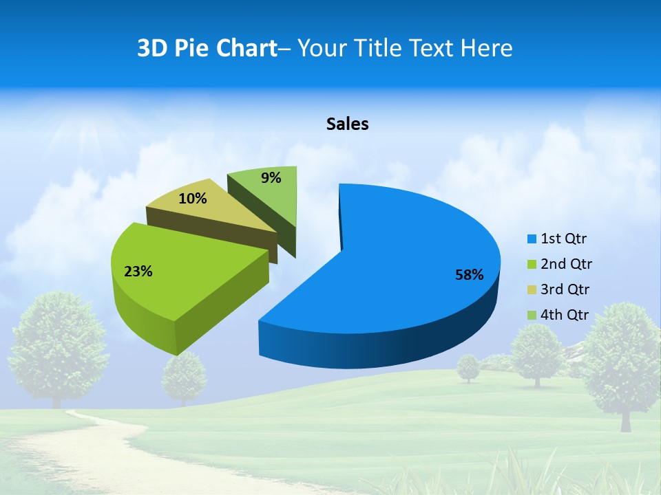 Cloudscape Nature Empty PowerPoint Template