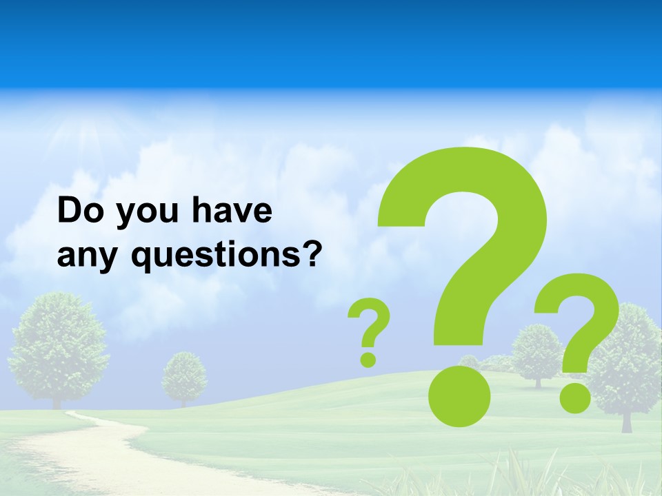 Cloudscape Nature Empty PowerPoint Template