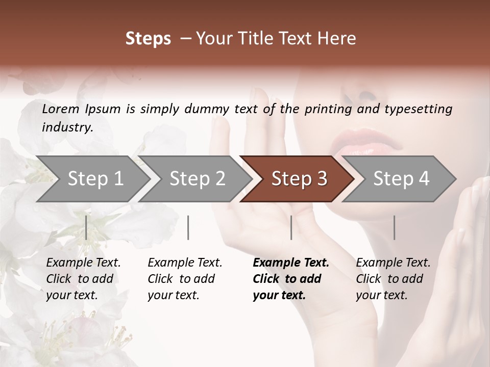 Beautiful Summer Make Up PowerPoint Template