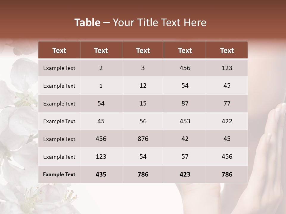 Beautiful Summer Make Up PowerPoint Template