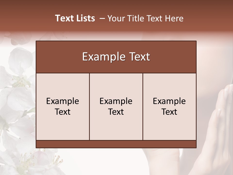 Beautiful Summer Make Up PowerPoint Template