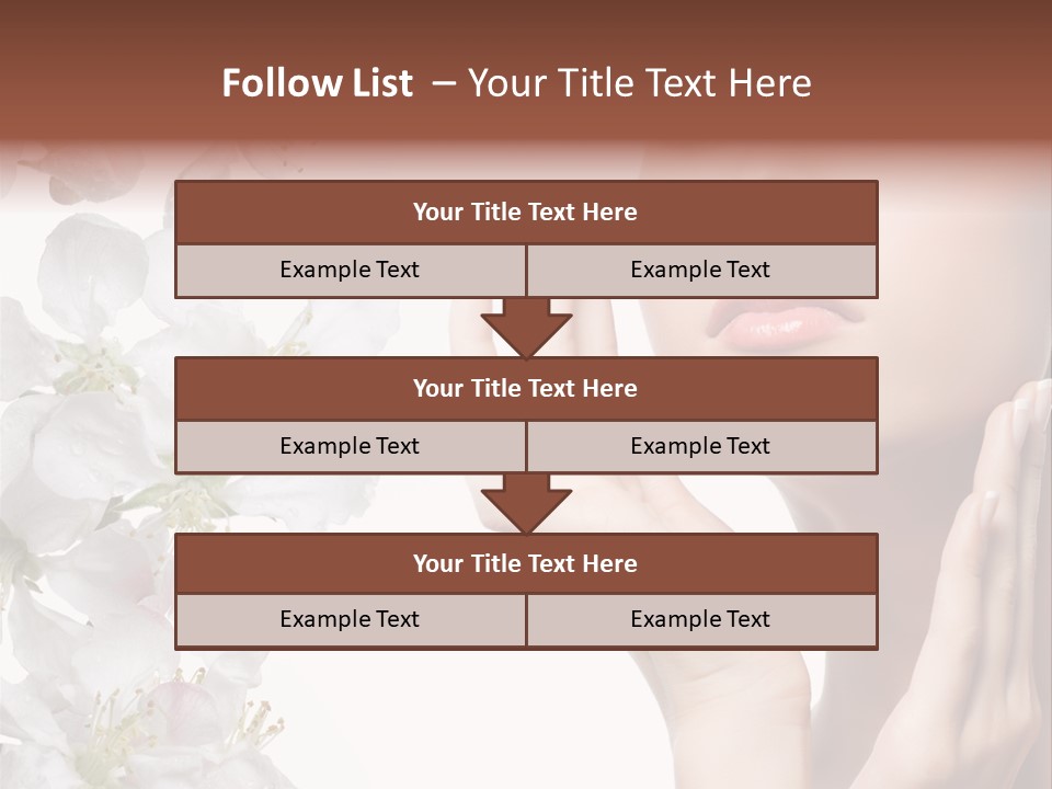 Beautiful Summer Make Up PowerPoint Template