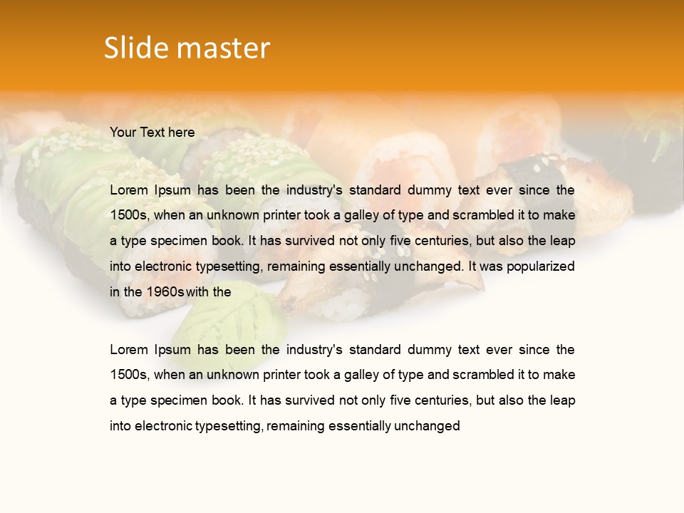California Maki Gourmet PowerPoint Template