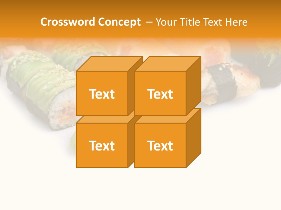 California Maki Gourmet PowerPoint Template