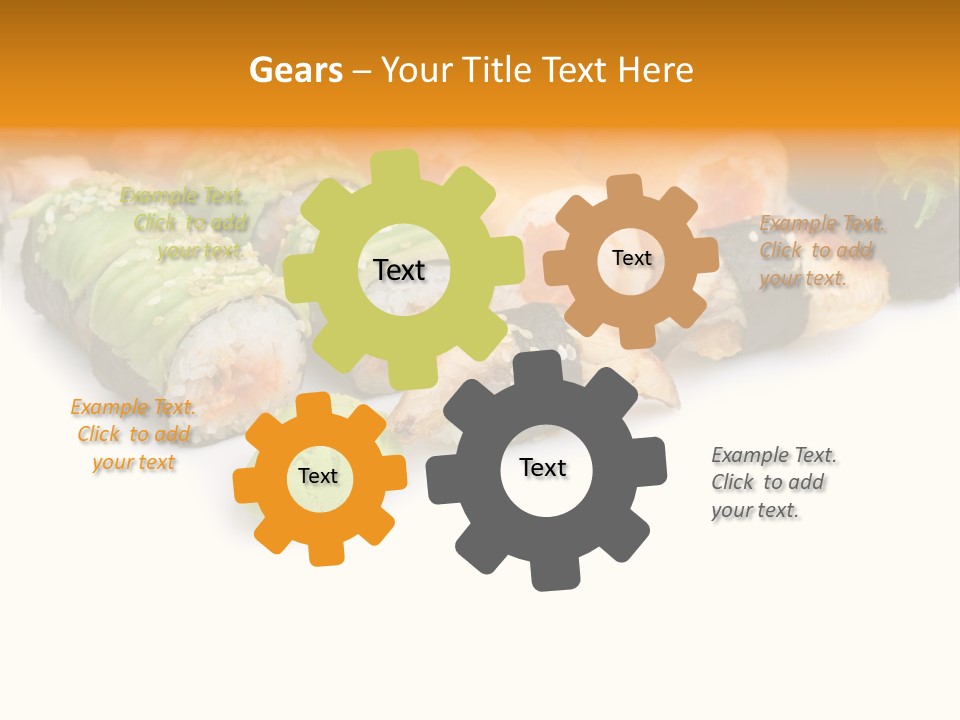 California Maki Gourmet PowerPoint Template