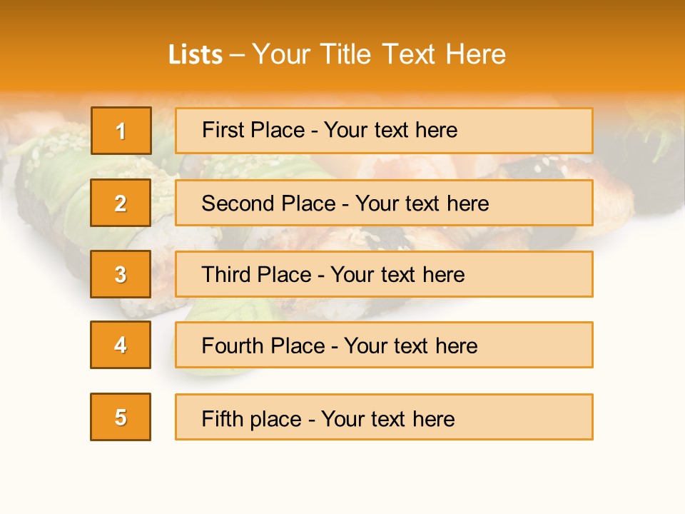 California Maki Gourmet PowerPoint Template