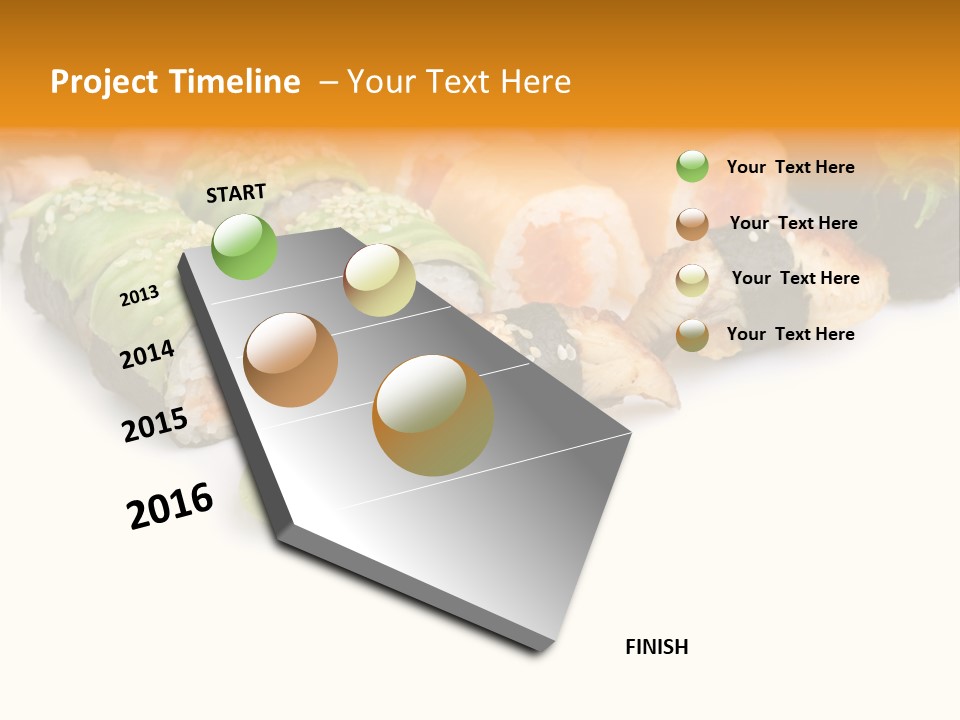 California Maki Gourmet PowerPoint Template