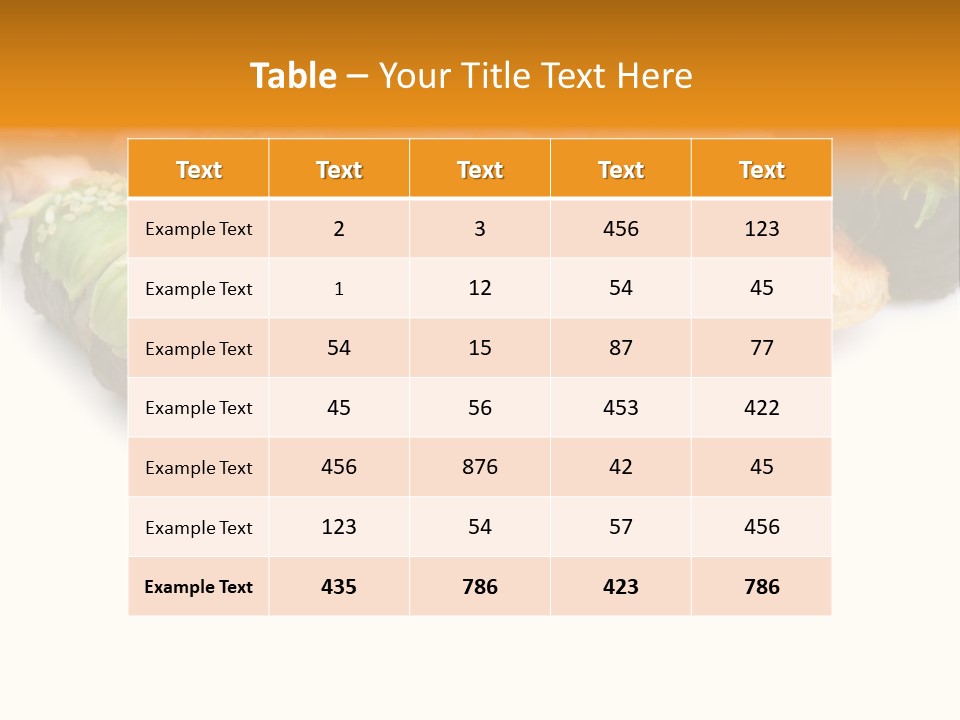 California Maki Gourmet PowerPoint Template