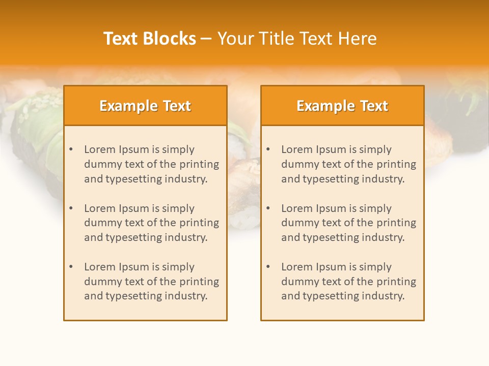 California Maki Gourmet PowerPoint Template