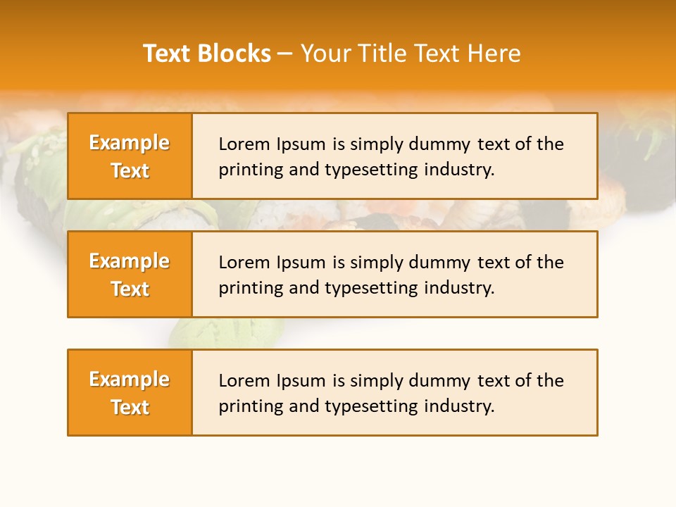 California Maki Gourmet PowerPoint Template