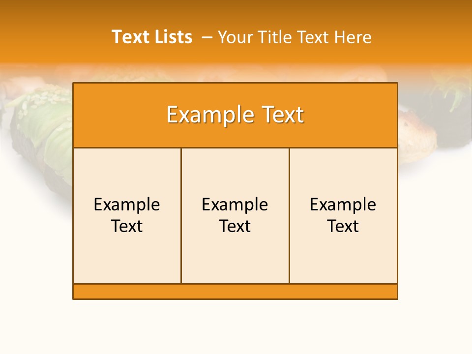 California Maki Gourmet PowerPoint Template